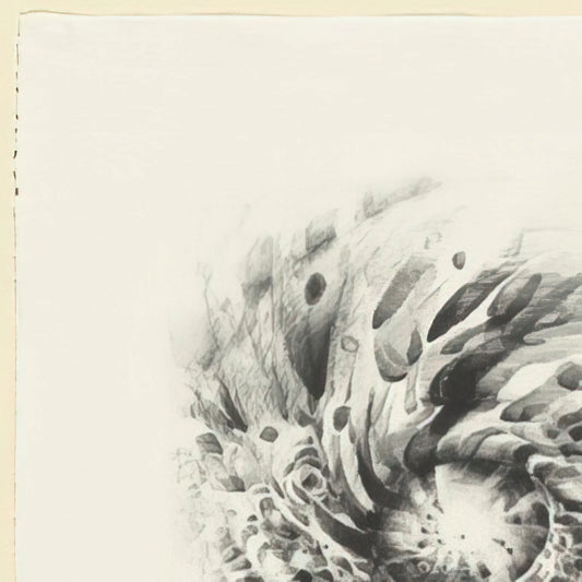 Lee Bontecou: The Visionary Artist Who Redefined Sculpture and Printmaking - THIRD STONE 1963 by Lee Bontecou