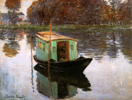 Legion of Honor Monet: A Curator's Guide to the San Francisco Masterpieces - The Studio-Boat by claude monet