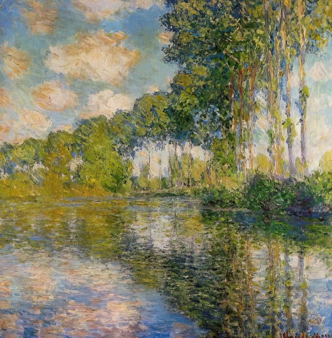 Lego Claude Monet: Building Impressionism Brick by Brick - Poplars On The Banks Of The River Epte by claude monet