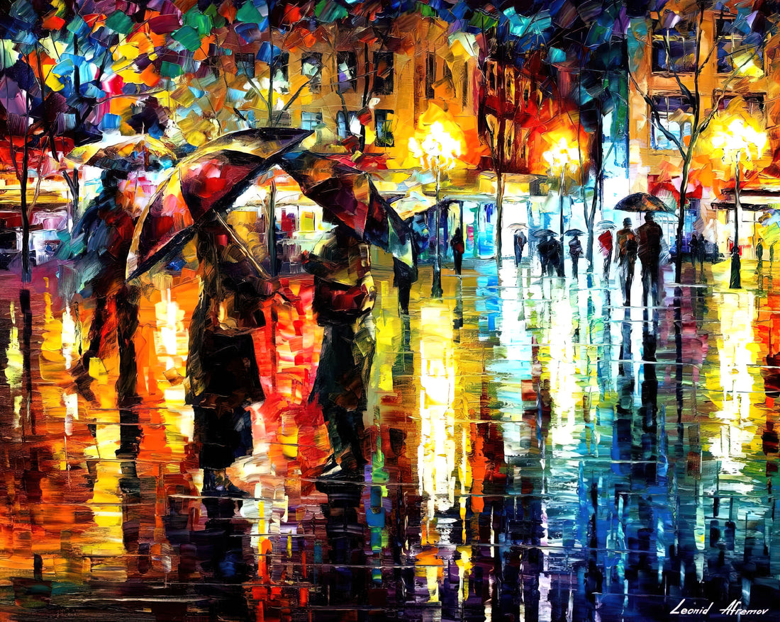 Leonid Afremov Autumn: The Vibrant Palette of a Modern Impressionist - Leonid Afremov by Leonid Afremov