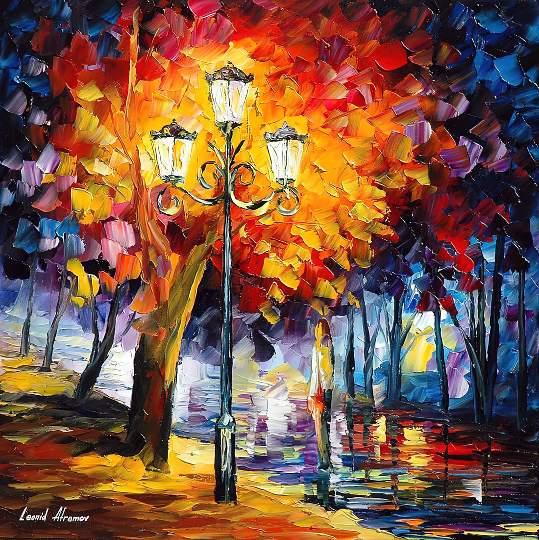 Leonid Afremov Canvas Print: A Collector's Guide to Vibrant Impressionism - Leonid Afremov by Leonid Afremov