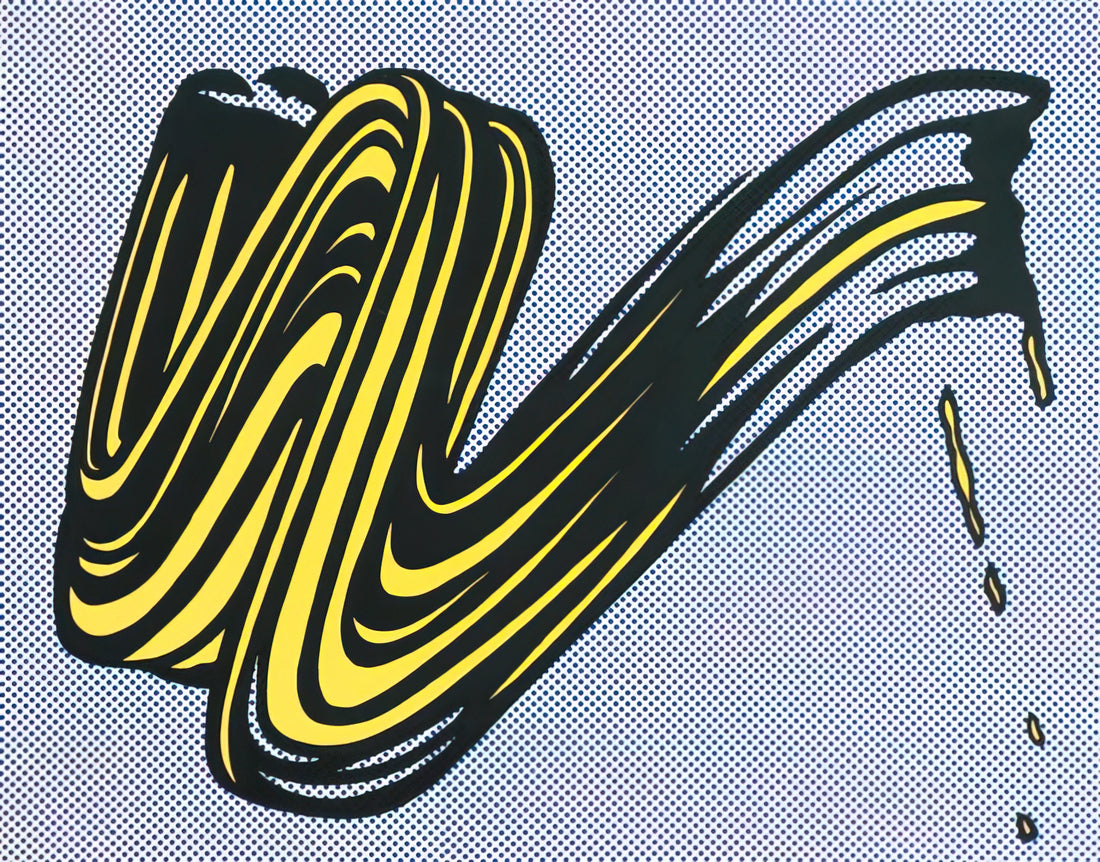 Lichtenstein Interiors: How Pop Art Masterpieces Transform Modern Spaces - BRUSHSTROKE 1965 0 by Roy Lichtenstein