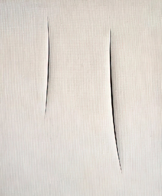 Lucio Fontana Yellow: The Chromatic Revolution in Spatialism - Concept Spatiale - 1959 by Lucio Fontana