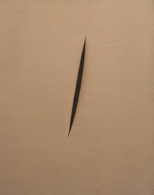 Lucio Fontana at the Pompidou: Spatialism's Revolutionary Canvas - Concept Spatiale - 1960 by Lucio Fontana