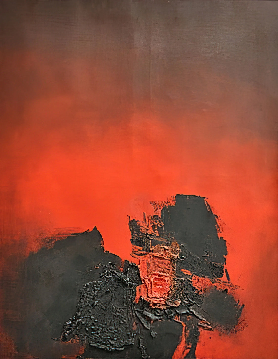 Luis Feito Print: The Abstract Master's Legacy in Museum-Quality Art Reproduction - UNTITLED 1961 1 by Luis Feito
