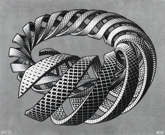 M.C. Escher Optical Illusions: The Art of Impossible Reality - SPIRALS by MC Escher