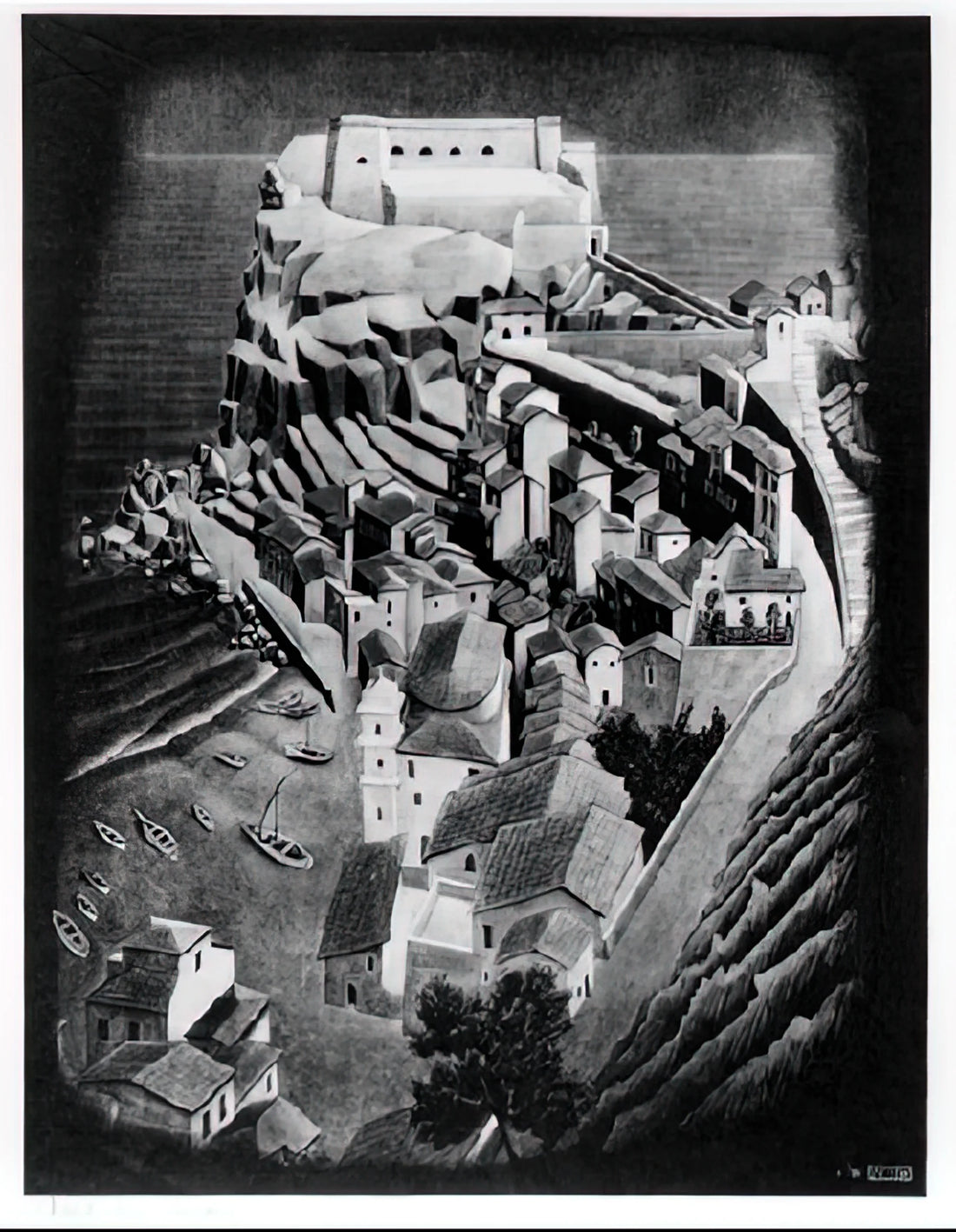 M.C. Escher Original Print: A Collector's Guide to Authenticity, Value, and Legacy - SCILLA CALABRIA JANUARY 1931 1931 by MC Escher
