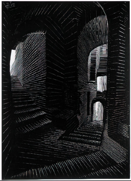 M.C. Escher Prints on Amazon: A Curator's Guide to Authenticity, Quality, and Value - COVERED ALLEY IN ATRANI by MC Escher