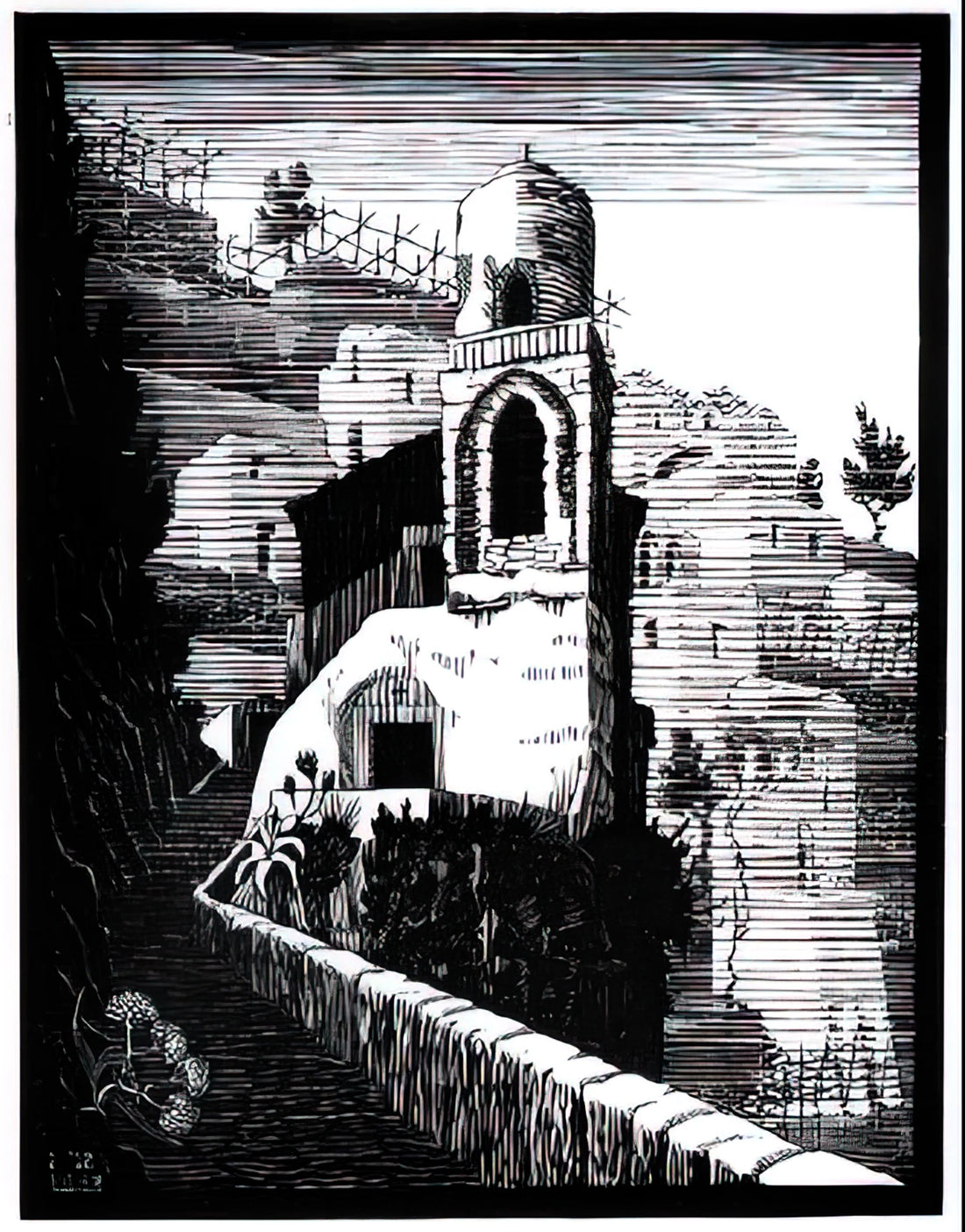 M.C. Escher Sketches: The Hidden Foundation of an Optical Genius - SAN GIOVANNI RAVELLO FEBRUARY 1932 1932 by MC Escher