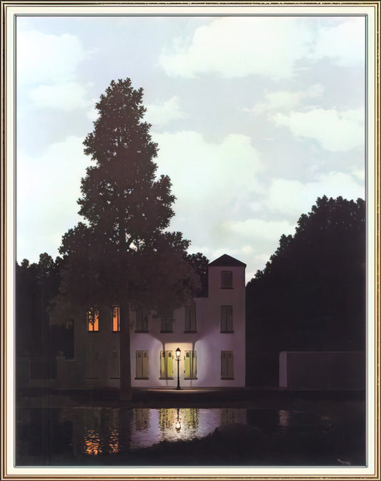 Magritte The Lovers Print: Decoding Surrealism's Most Iconic Embrace - THE EMPIRE OF LIGHTS 1954 1 by Rene Magritte