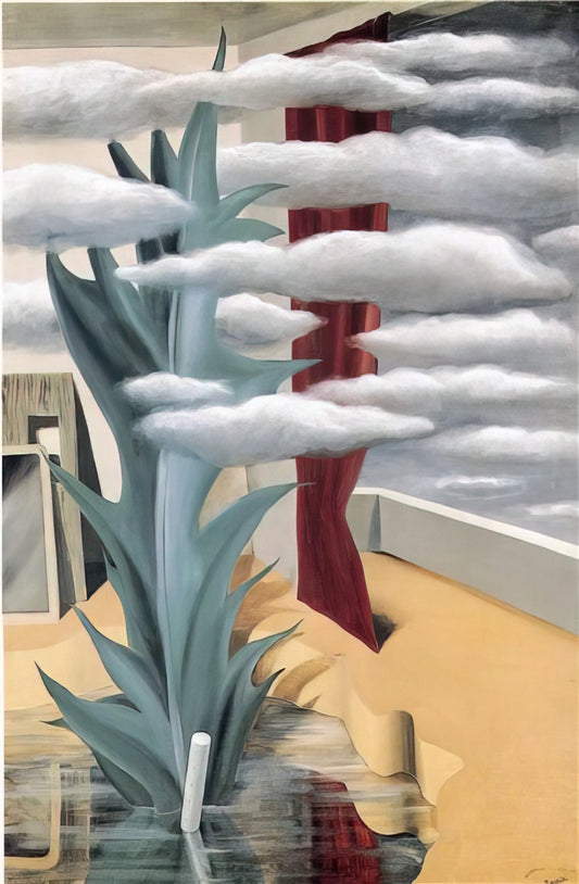 Magritte at Christie's: A Collector's Guide to the Surrealist Master's Market and Art Prints - AFTER THE WATER THE CLOUDS 1926 by Rene Magritte
