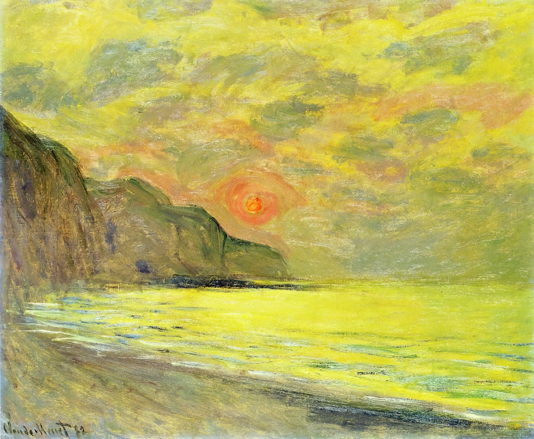 Maison et Jardin de Claude Monet Poster: Bringing Giverny's Impressionist Legacy Home - Sunset, Foggy Weather, Pourville by claude monet