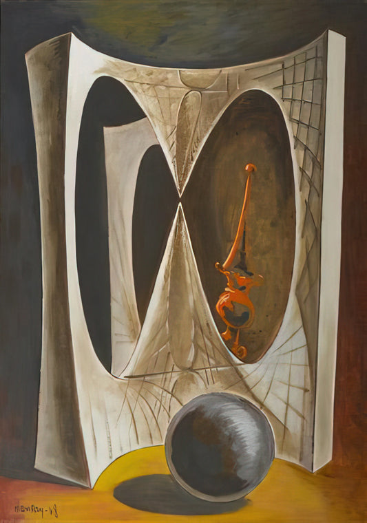 Man Ray Abstract Photography: Pioneering the Unseen Image - DIDEROT S HARPSICHORD OR THE MERCHANT OF VENICE by Man Ray