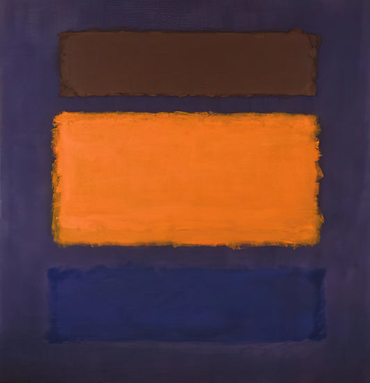 Mark Rothko Cost: Understanding the Value of His Art and Museum-Quality Prints - Brown, Orange, Blue on Maroon - c.1963  United States by Mark Rothko