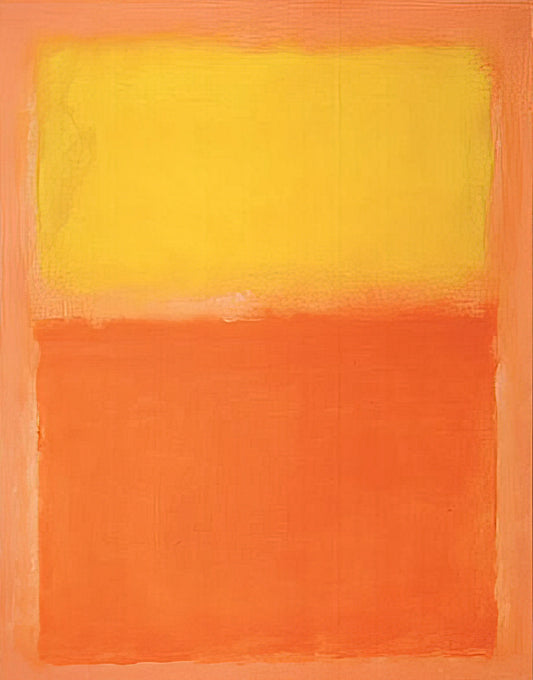 Mark Rothko Monochrome: The Sublime Power of Color Fields - Orange and Yellow - 1956 by Mark Rothko