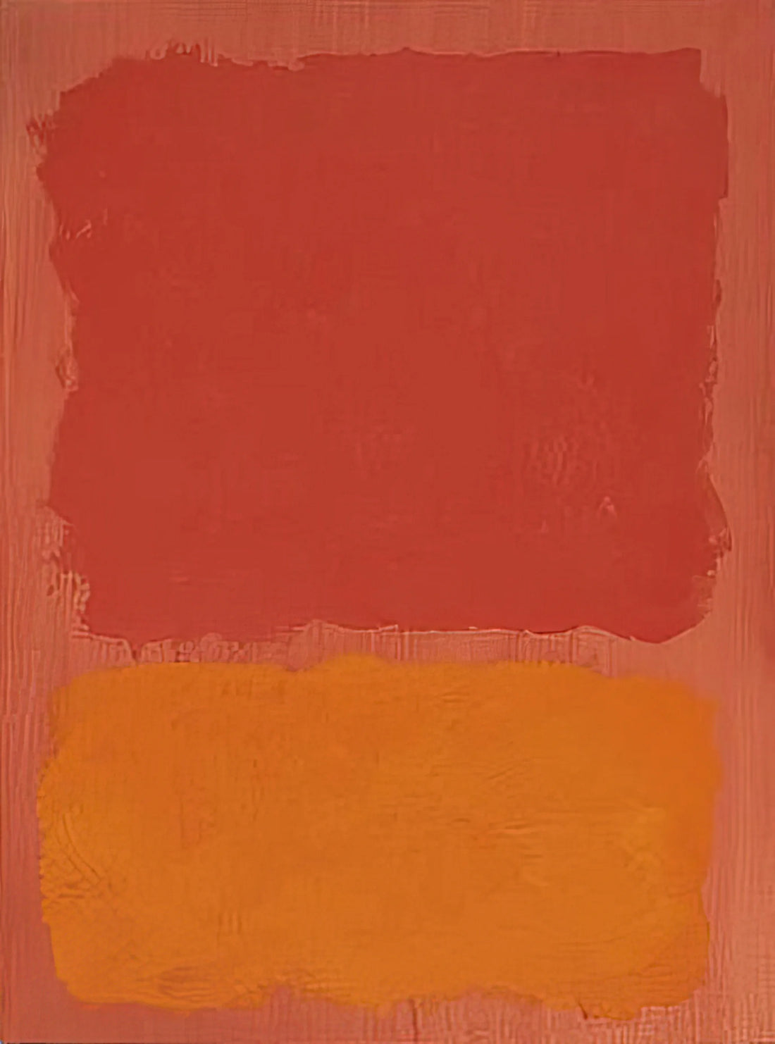 Mark Rothko Most Expensive Paintings: A Deep Dive into Auction Records and Artistic Value - Untitled Red and Orange on Salmon - 1969 by Mark Rothko