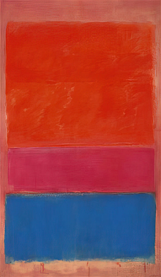 Mark Rothko No. 6: A Masterpiece of Color Field Painting and Emotional Depth - No. 1 Royal Red and Blue - 1954 by Mark Rothko