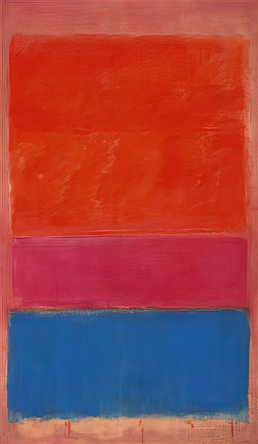 Mark Rothko at the National Gallery of Art: A Journey Through Color and Emotion - No. 1 Royal Red and Blue - 1954 by Mark Rothko