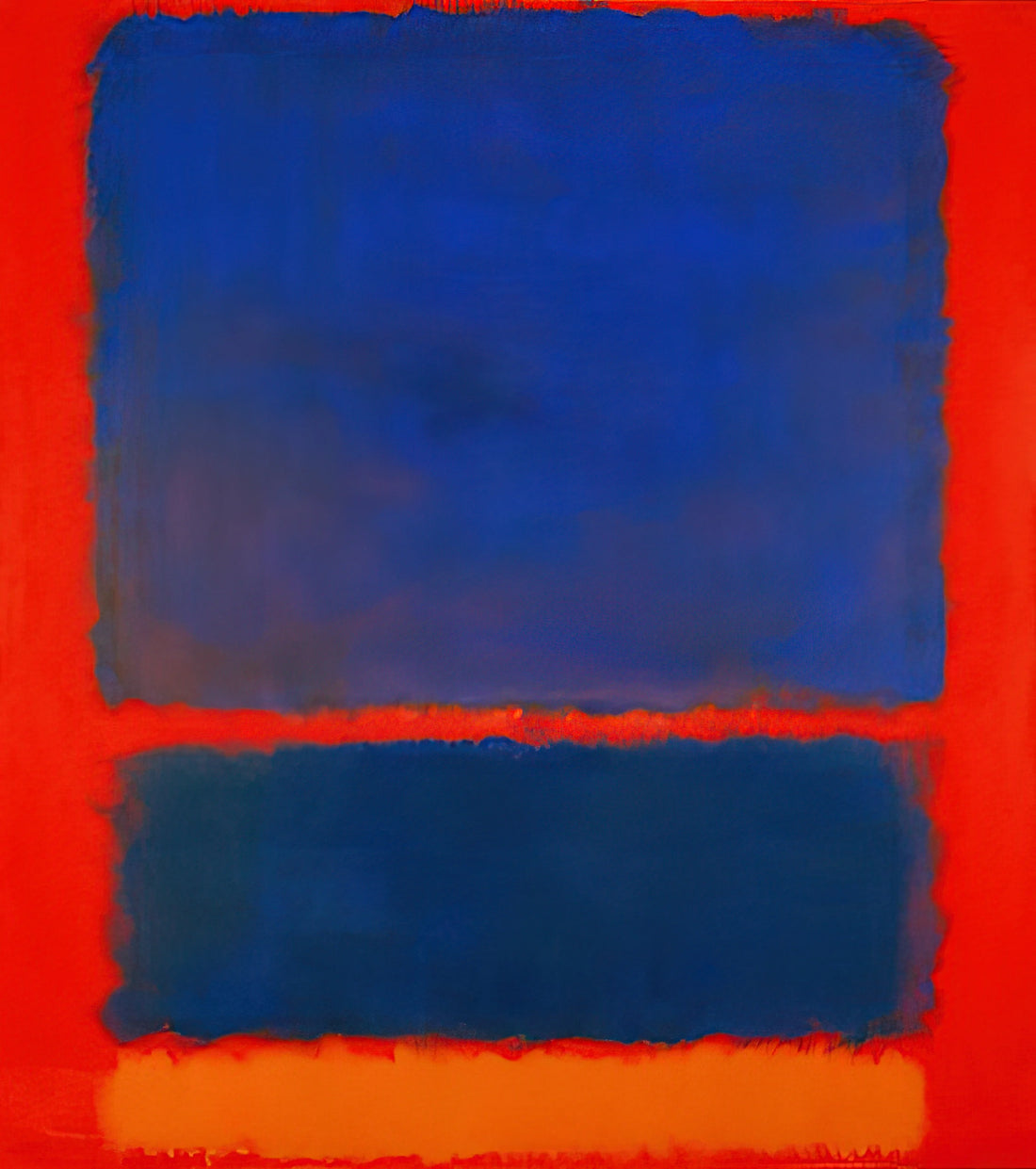 Mark Rothko's Orange, Red and Yellow: A Masterpiece of Color Field Painting - Blue, Orange, Red - 1961 by Mark Rothko