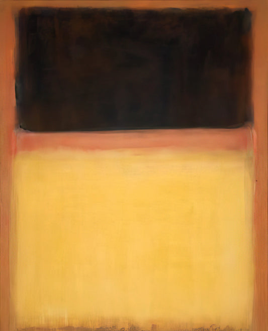 Mark Rothko's Red and Orange: A Deep Dive into Color Field Transcendence - No.9 Dark over Light Earth - 1954 by Mark Rothko