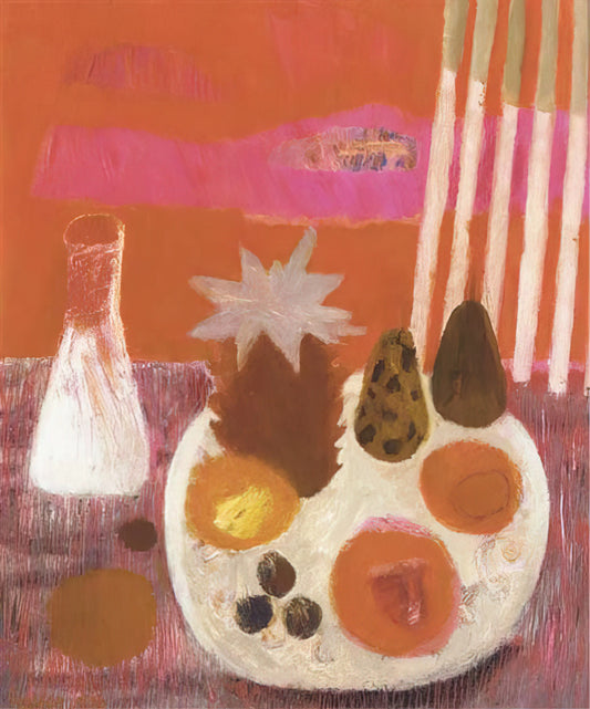 Mary Fedden Prints for Sale: A Collector's Guide to Her Joyful Modernist Art - Still life, Merindol - Naïve Art Primitivism by Mary Fedden