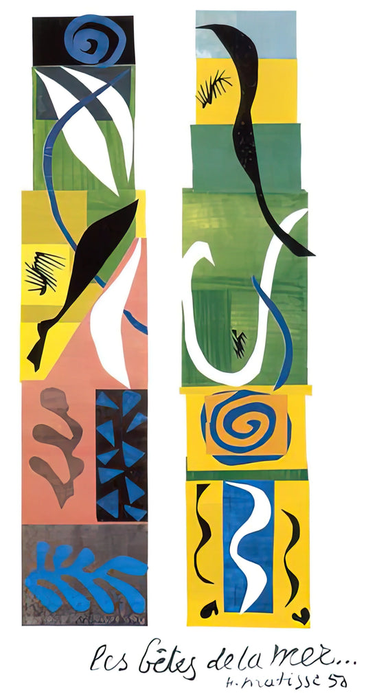 Matisse 1953: The Final Masterpieces of a Revolutionary Artist - THE BEASTS OF THE SEA 1950 by Henri Matisse