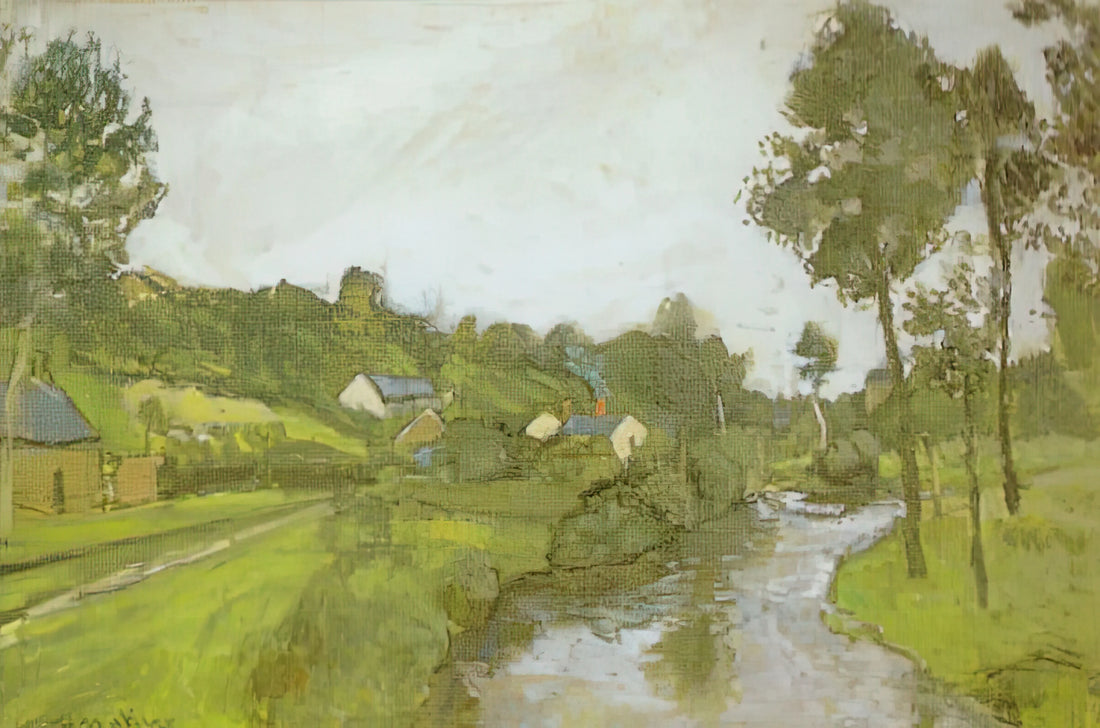 Matisse Abstract Art: The Master's Journey from Fauvism to Pure Color - LANDSCAPE LESQUIELLES ST GERMAIN 1903 by Henri Matisse