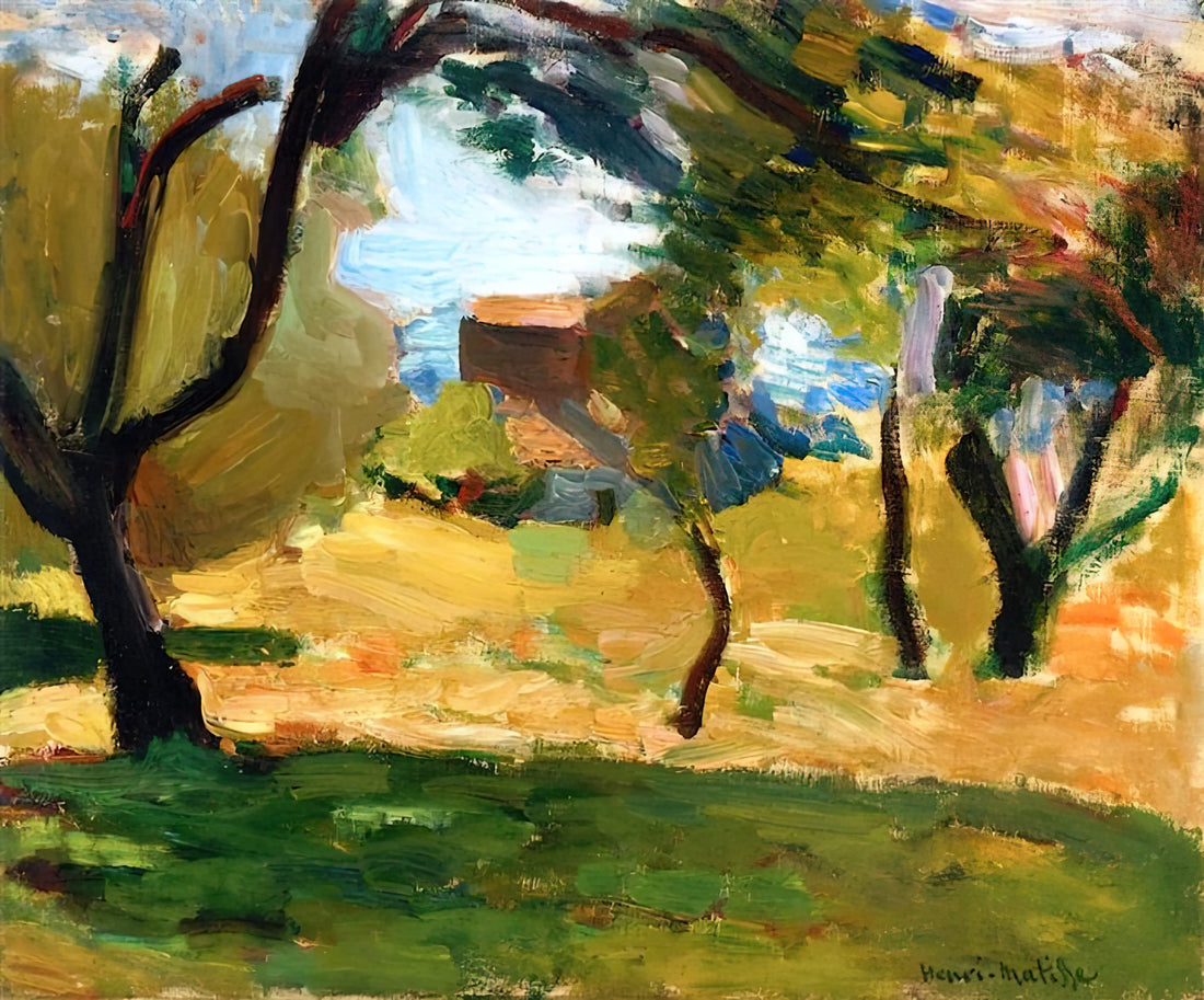 Matisse Berggruen & Cie Print: The Legacy of a Master Through Modern Reproduction - CORSICAN LANDSCAPE 1898 1 by Henri Matisse