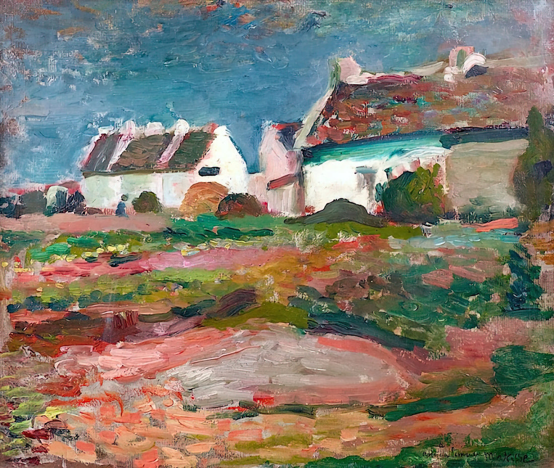 Matisse Berggruen: The Master's Late-Period Posters and Their Enduring Legacy - MAISONS A KERVILAHOUEN BELLE ILE 1896 by Henri Matisse