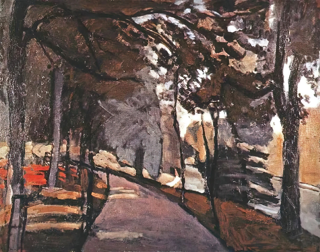 Matisse Blue Print: The Artist's Signature Color in Modern Reproduction - THE PATH IN THE BOIS DE BOULOGNE 1903 by Henri Matisse