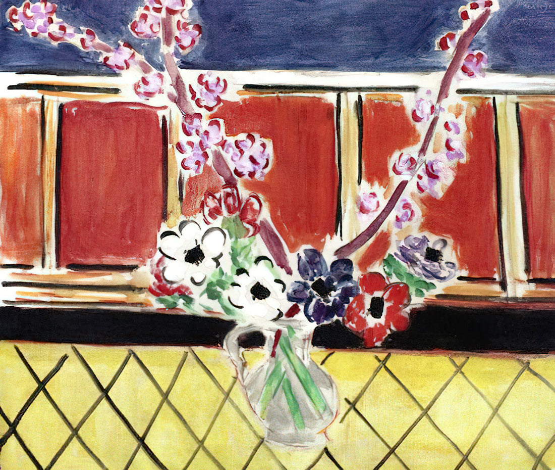 Matisse Cut-Outs: The Revolutionary Final Chapter of a Modern Master - ANEMONES AND PEACH BLOSSOMS 1944 by Henri Matisse