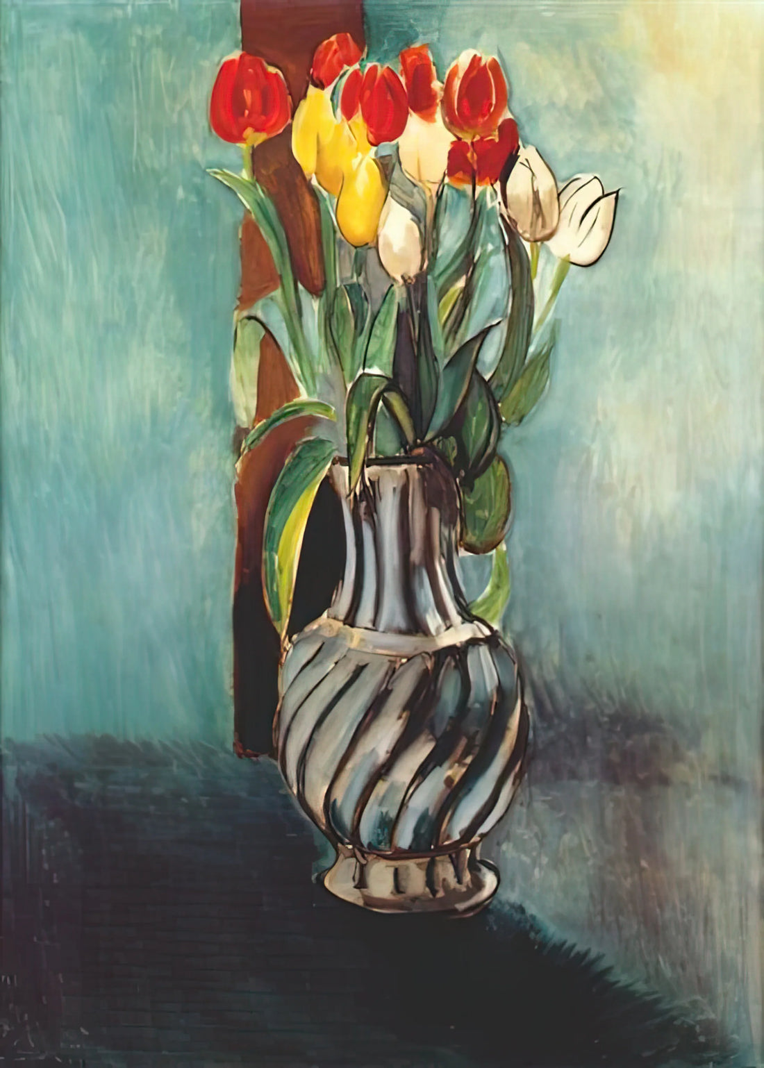 Matisse Etchings: A Master's Journey in Line and Light - ME MYSELF STENDHAL VASE OF TULIPS 1914 by Henri Matisse