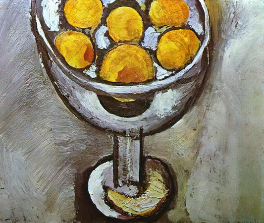 Matisse Lino Prints: The Master's Exploration of Line, Color, and Form - A VASE WITH ORANGES by Henri Matisse