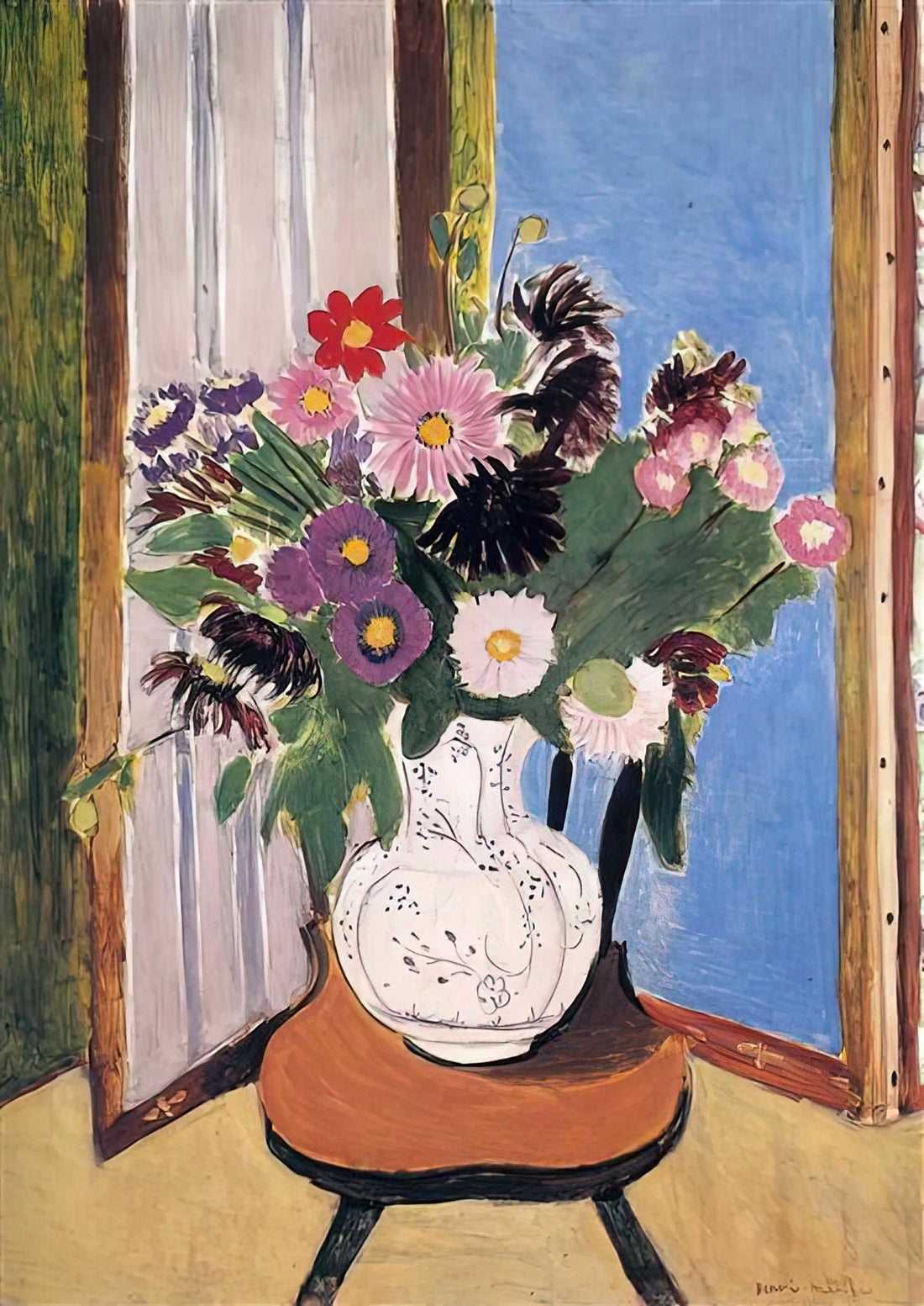 Matisse Maison: The Domestic Vision of Henri Matisse's Interiors and Still Lifes - DAISIES 1919 by Henri Matisse