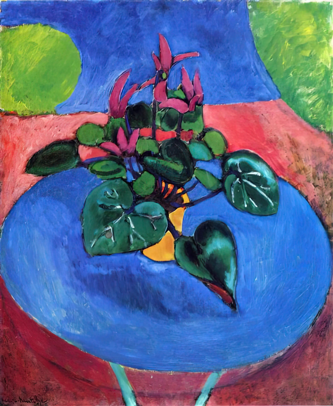 Matisse Nu Bleu Poster: The Iconic Blue Nude in Modern Art and Decor - CYCLAMEN POURPRE 1912 by Henri Matisse