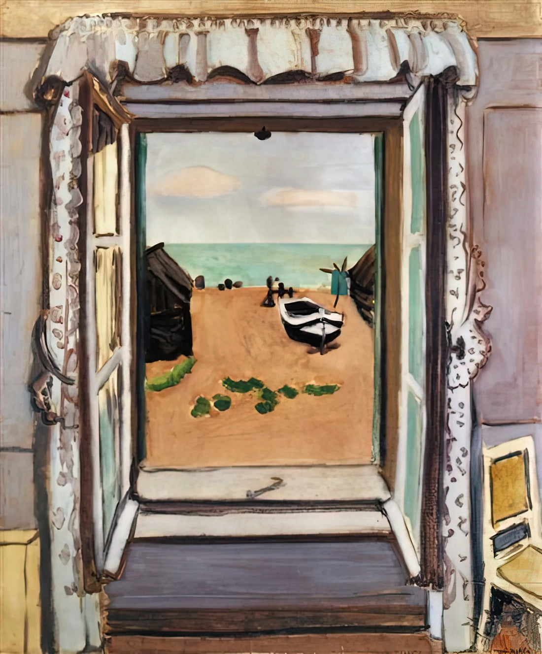 Matisse Odalisque Poster: The Allure of Henri Matisse's Orientalist Masterpieces - OPEN WINDOW ETRETAT 1920 by Henri Matisse