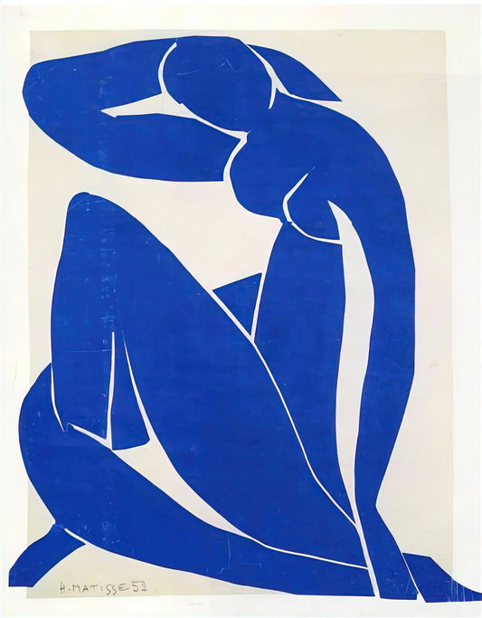 Matisse Papiers Découpés: The Revolutionary Late Masterpieces of Henri Matisse - BLUE NUDE 1952 by Henri Matisse