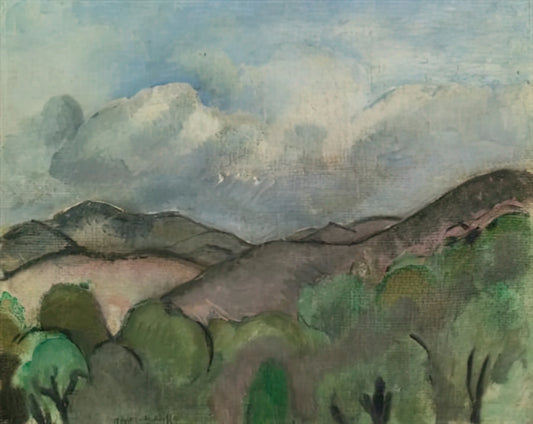 Matisse Sirene: Exploring the Allure of Henri Matisse's Artistic Vision - LE MONT CHAUVE A NICE 1918 by Henri Matisse