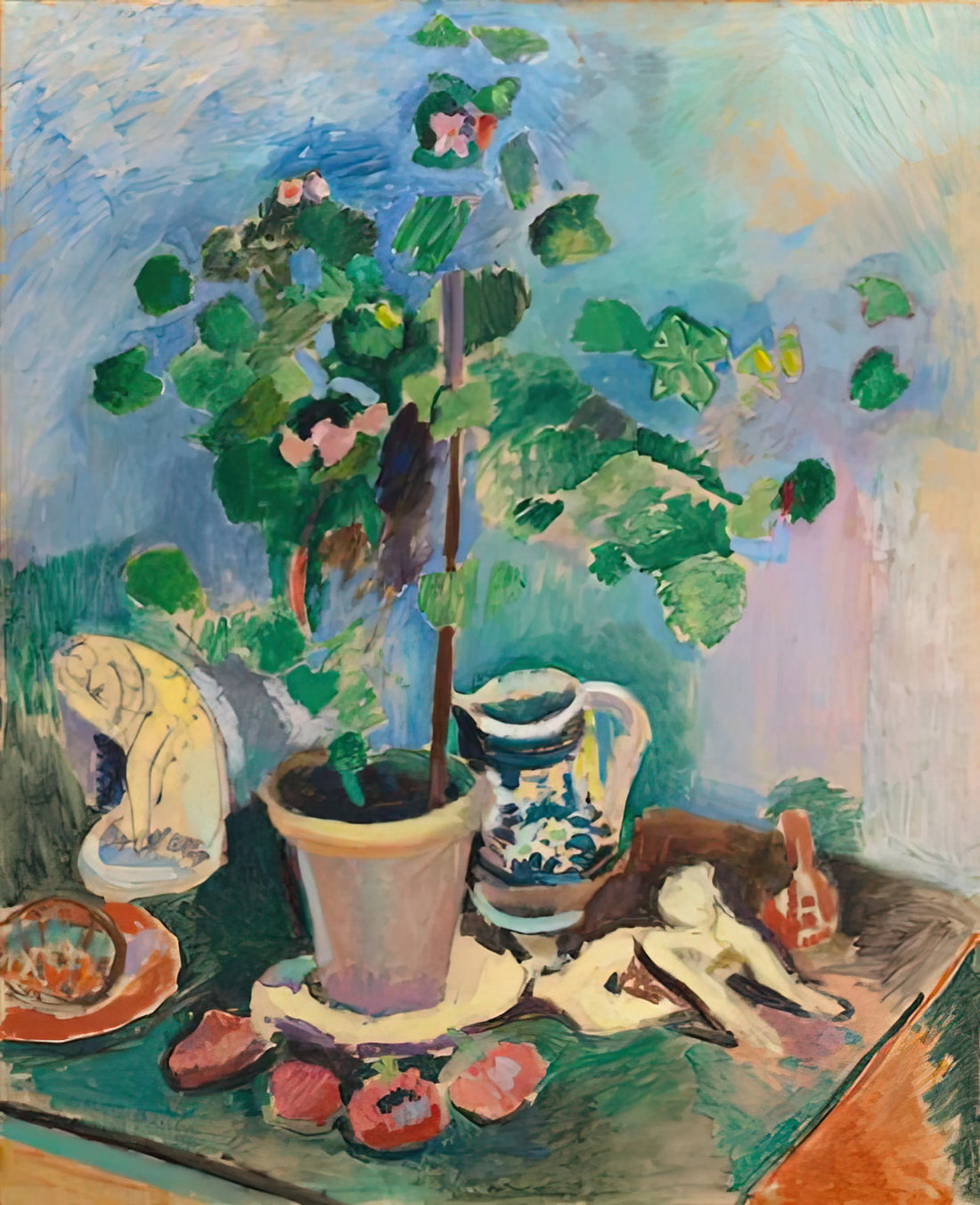 Matisse The Sheaf Print: A Masterpiece of Late-Career Paper Cut-Outs - THE GERANIUM 1906 by Henri Matisse