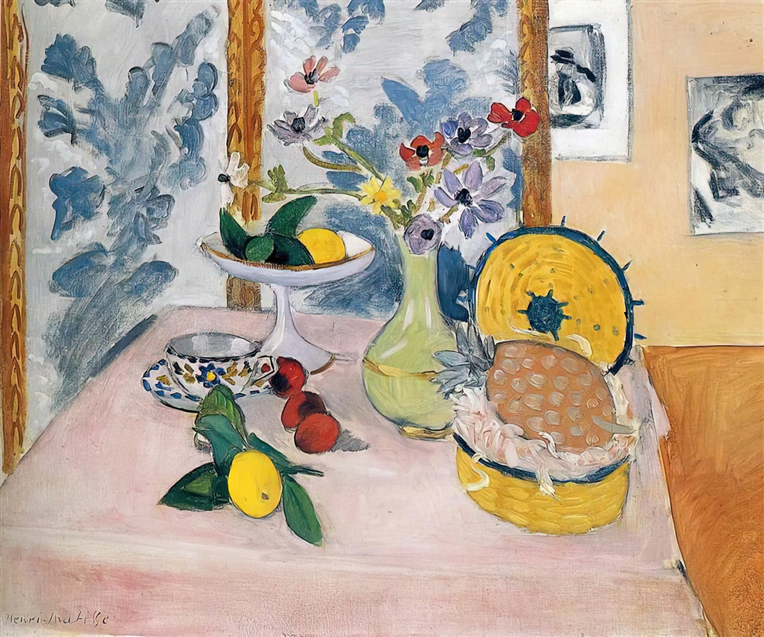 Matisse Verve Lithograph: A Masterpiece of Color and Line in Modern Printmaking - STILL LIFE WITH PINEAPPLES by Henri Matisse