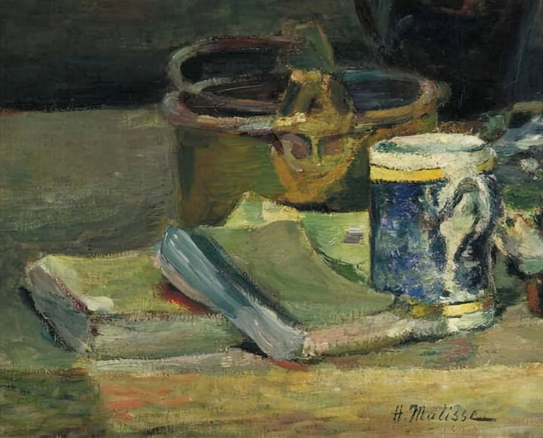 Matisse in Tangiers: How the Moroccan Light Transformed Modern Art - STILL LIFE WITH BOOKS 1895 by Henri Matisse