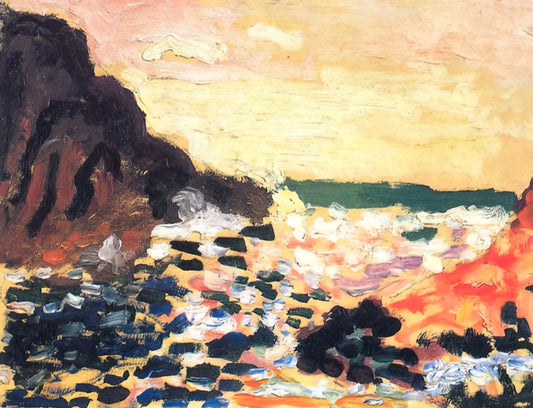 Matisse's Madame de Pompadour: A Modernist Homage to Rococo Elegance - SEASCAPE 1906 by Henri Matisse