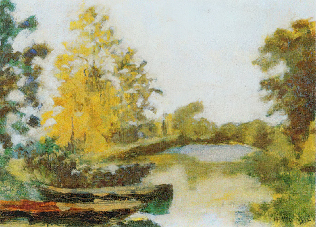 Matisse's Madame: A Masterpiece of Modern Portraiture and Decorative Genius - BANKS OF THE CANAL 1903 by Henri Matisse