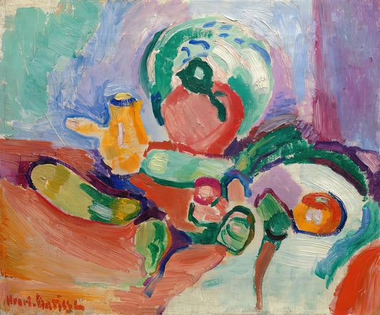 Matisse's The Conversation: A Masterpiece of Intimacy and Modernist Color - STILL LIFE WITH VEGETABLES 1905 by Henri Matisse