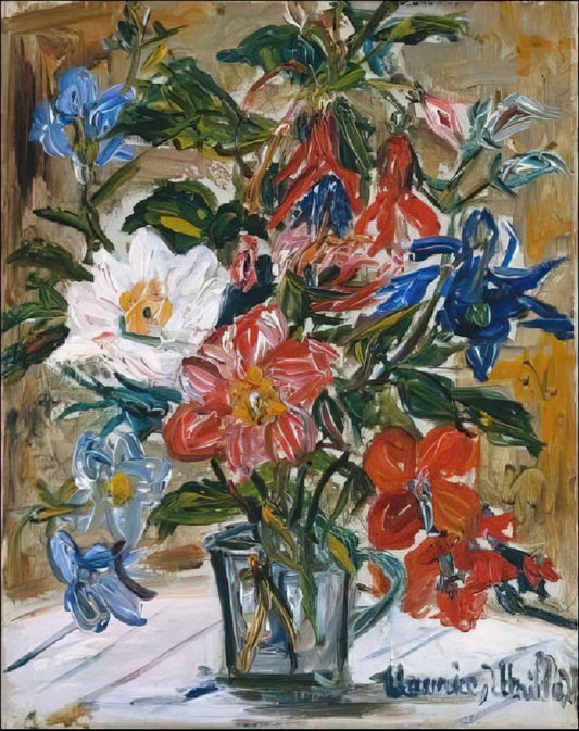 Maurice Utrillo Prints: Collecting the Soul of Montmartre - VASE WITH FLOWERS by Maurice Utrillo