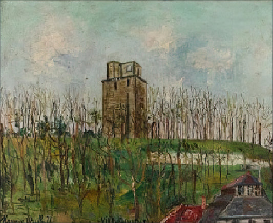 Maurice Utrillo's Le Moulin de la Galette à Montmartre: A Window into Parisian Nostalgia - DONJON STREET by Maurice Utrillo