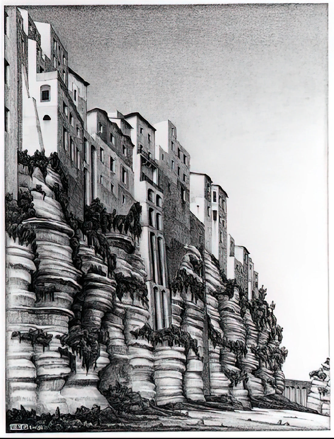 Max Escher Images: Exploring the Architectural Vision of a Modern Master - TROPEA CALABRIA by MC Escher