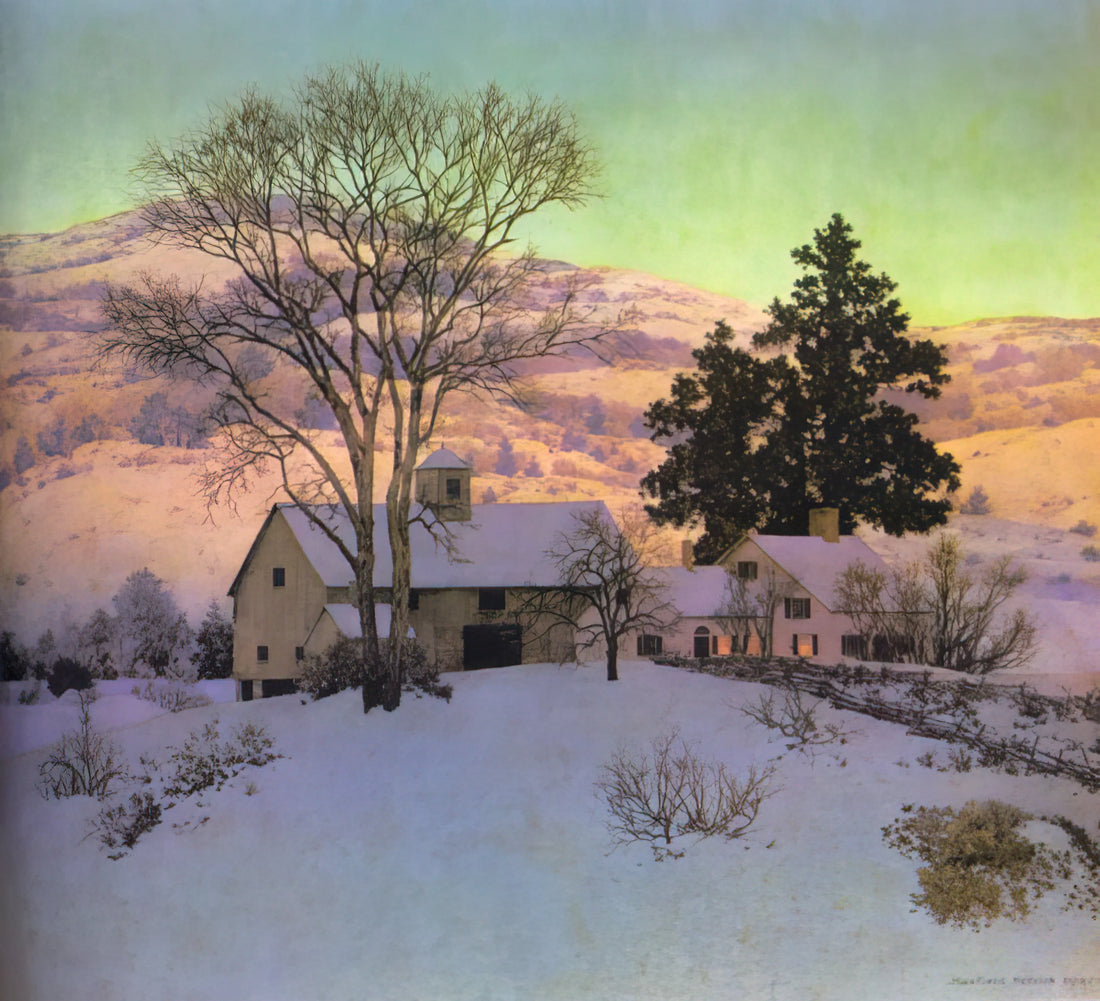Maxfield Parrish Stars Original Print: A Collector's Guide to the Celestial Masterpiece - Afterglow by Maxfield Parrish