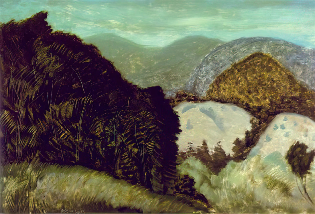 Milton Avery Art Prints: A Collector's Guide to Modernist Color and Form - Vermont Hills - 1936 by Milton Avery