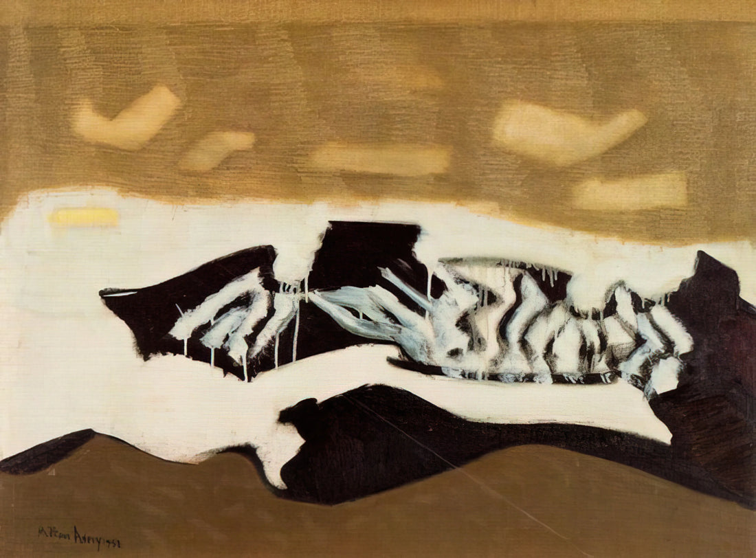 Milton Avery Brushed Aluminum Print: A Modernist Masterpiece in Contemporary Form - Breaking Sea - 1952 by Milton Avery